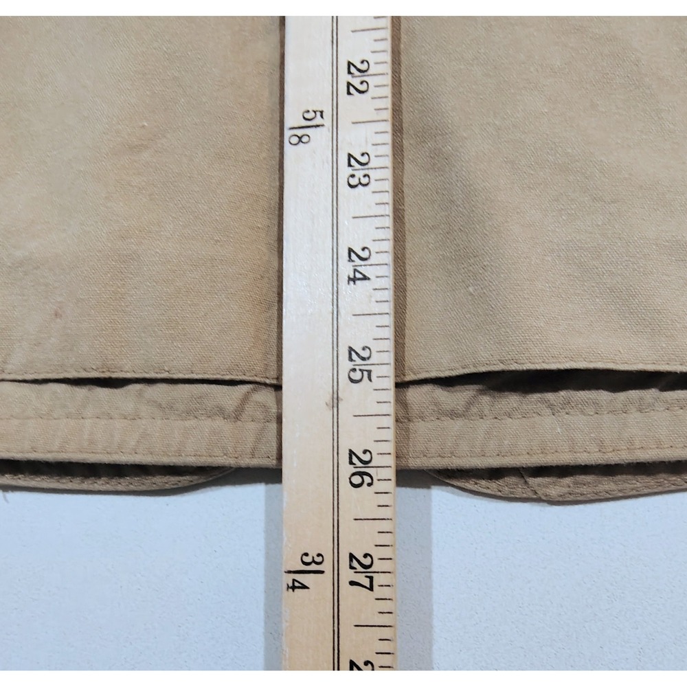 Vintage 80s Banana Republic Safari Vest Mens L Tan Khaki Cotton Utility Fishing - Picture 7 of 7